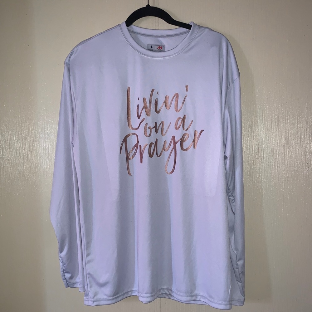 Large long sleeve dri fit custom made by me